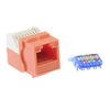 Bestlink Netware CAT5e Tool Less Keystone Jack- Orange 101607OR